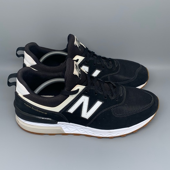 New Balance 574 Black Running‎ Shoes Men's Sz 12